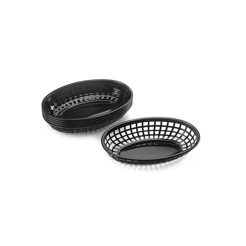 Servierkörbe US Style Schwarz 6 Stück