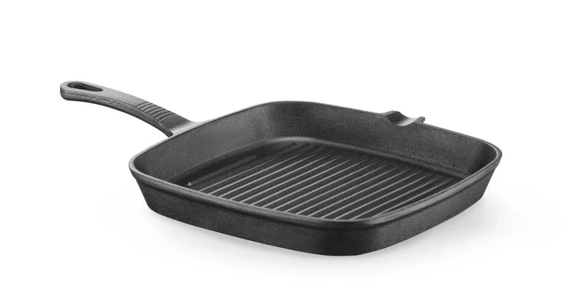 HENDI Gusseisen-Grillpfanne