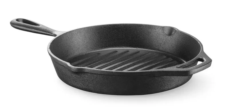 HENDI Gusseisen-Grillpfanne