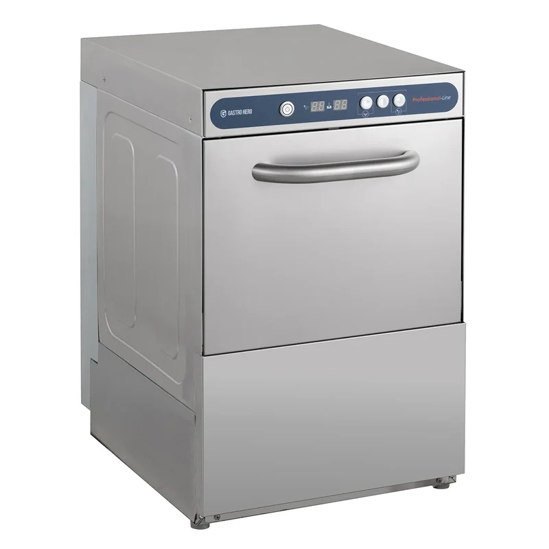 Gläserspülmaschine PROFI Digital 40 SL 40x40 cm Korbmaß, mit Reiniger- & Klarspüldosierer, mit Ablaufpumpe, Made in Europe, 230 Volt