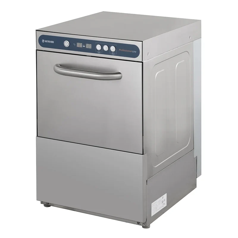 Gläserspülmaschine PROFI Digital 40 SL 40x40 cm Korbmaß, mit Reiniger- & Klarspüldosierer, mit Ablaufpumpe, Made in Europe, 230 Volt