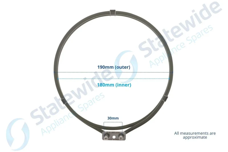 CHEF/SIMPSON/Westinghouse F/F Oven Element 2200W-Genuine
