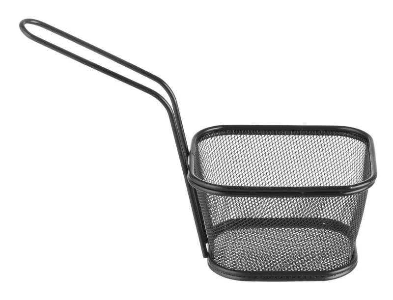 HENDI Miniatur-Frittierkörbe stapelbar, schwarz