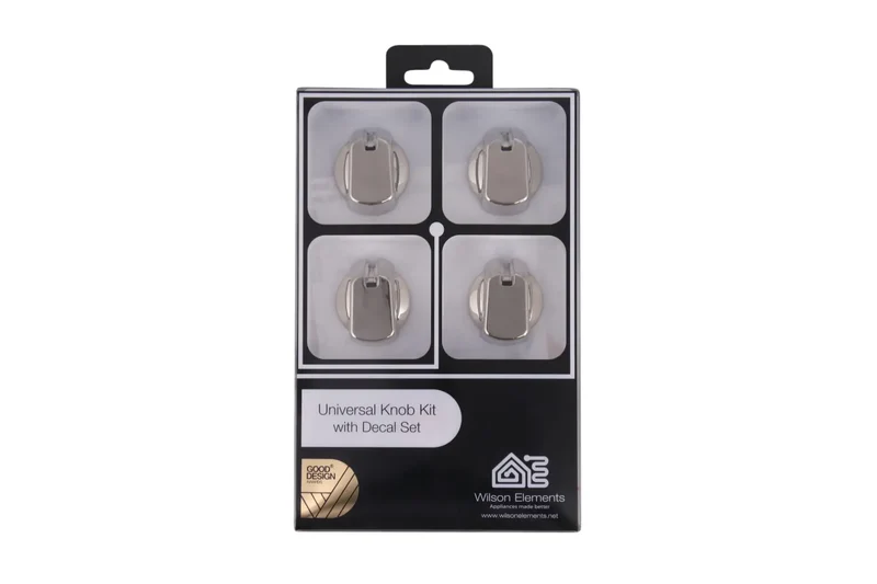 Universal Cooktop Knob CHROME 35mm SKIRT (Pack 4)