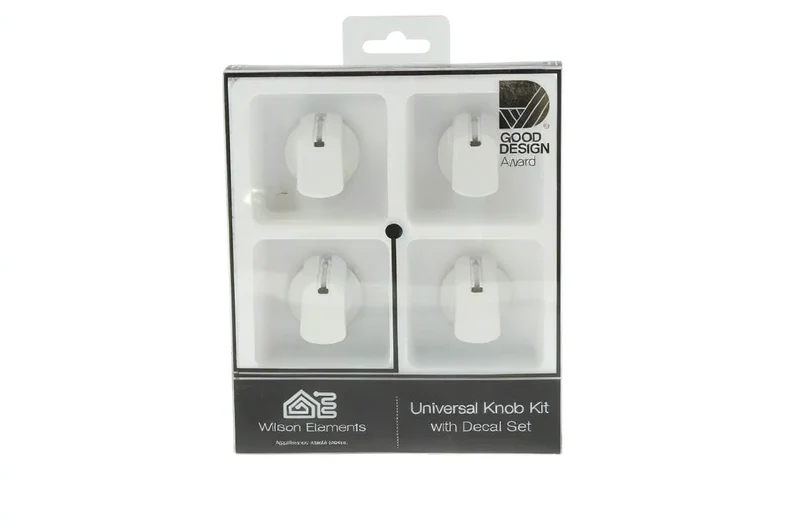 Universal Cooktop Knob White 35mm SKIRT (Pack 4)