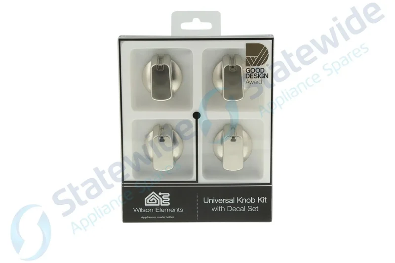 Universal Cooktop/Oven Knob Stainless STEEL40mm (Pack 4)