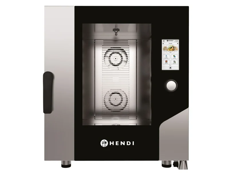 HENDI Konvektionsdampfgarer – Touch 7 x GN 1/1, elektrisch, mit direktem Dampf und Touchscreen-Steuerung