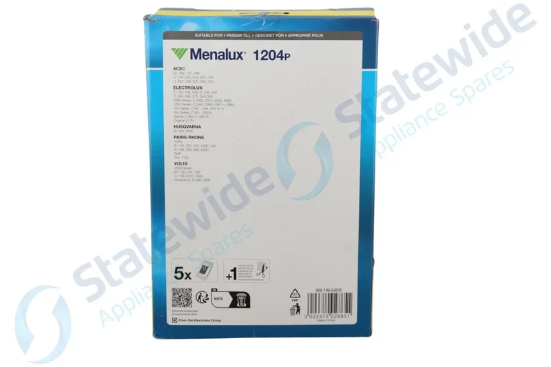 MENALUX ELECTROLUX/VOLTA Vacuum PAPER BAGS(5 Pack)-Genuine