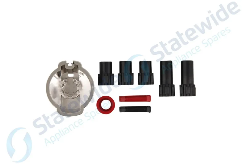 Universal Cooktop/Oven Knob CHROME 40mm SKIRT (EACH)