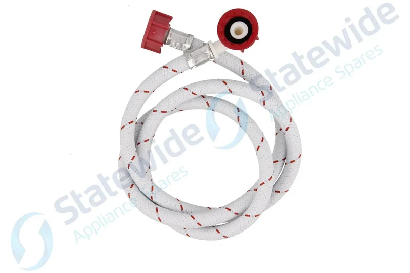 Universal(1.4mt) Washer Water Inlet Hose-Hot Water (RED nuts/stripes)