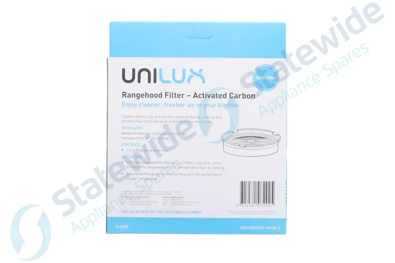 UNILUX ULX250-CHEF/SIMPSON/WEST Rangehood Carbon Filter (1 Pack)-Genuine