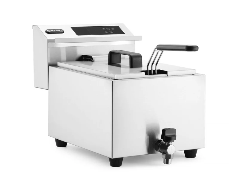 HENDI Friteuse Profi Line digital - mit Ablasshahn - 8 l