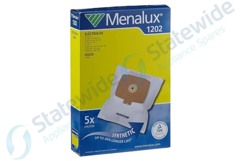 MENALUX ELECTROLUX/VOLTA Vacuum SYNTHETIC BAGS(5 Pack)-Genuine