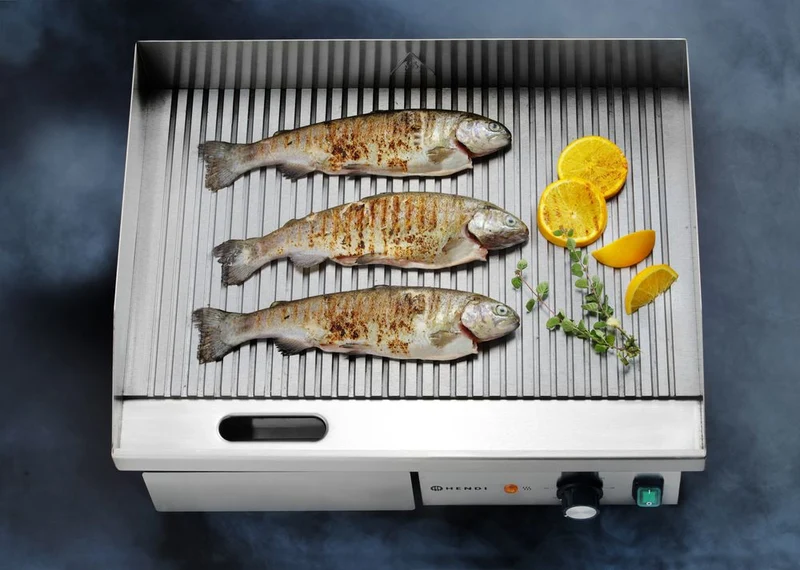 HENDI Gerillte Grillplatte
